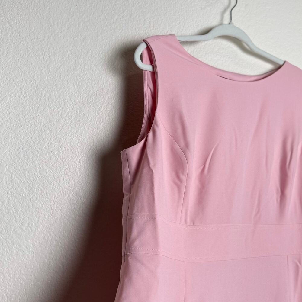 NWT Black Label by Evan-Picone Women’s Classic Pink Dress Sleeveless Size 16 - Picture 11 of 12